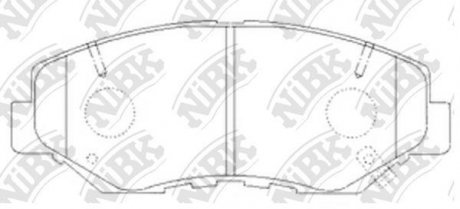Колодки гальмівні дискові NiBK PN8485