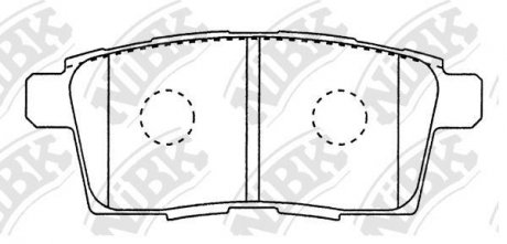 КОЛОДКИ ГАЛЬМ. NiBK PN5814