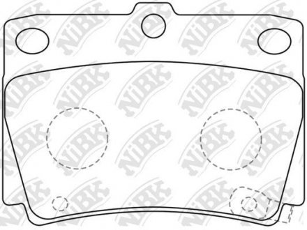 Колодки гальмівні дискові NiBK PN3391 (фото 1)