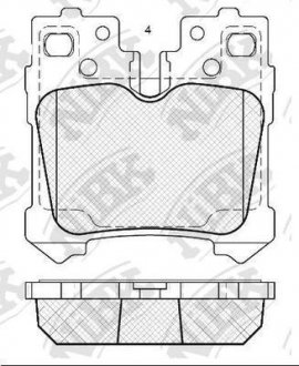 Колодки гальм. NiBK PN1844