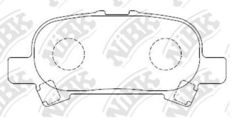 КОЛОДКИ ГАЛЬМ. NiBK PN0427
