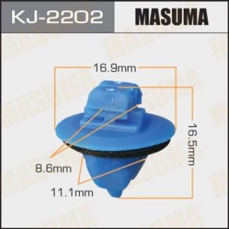 Клипса (кратно 10) Masuma KJ2202 (фото 1)