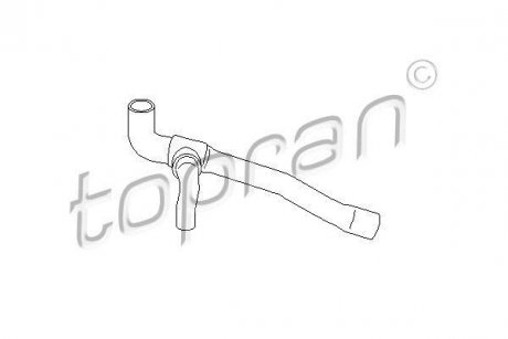 Патрубок системи охолодження TOPRAN / HANS PRIES 109009 (фото 1)