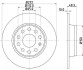 Диск гальмівний зад. (271.8x48,3) Audi A3 09-/Seat Leon 05- HELLA 8DD 355 116-971 (фото 1)