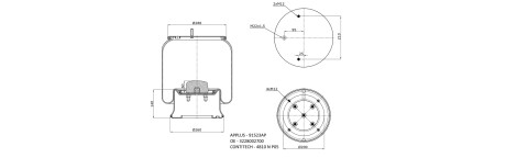 Пневморесора APLUS 91523AP