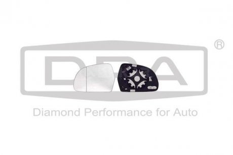 Элемент зеркальный правый с подогревом хром Skoda Octavia (04-13)/Audi A3 (03-12),A4 (07-15),A6 (04-11),A8 (03-10),Q3 (11-) Dpa 88570861402 (фото 1)