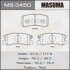 Колодка тормозная задняя Mitsubishi ASX (10-15), Grandis (04-10), Lancer (08-12), Outlander (07-12), Pajero (-06;06-) Masuma MS3450 (фото 1)