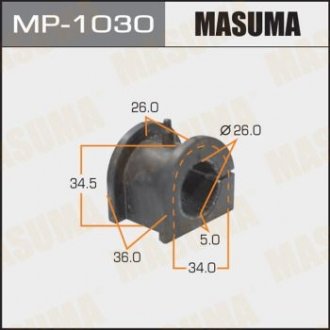 Втулка стабилизатора переднего Mitsubishi Lancer (00-07), Outlander (03-09) (Кратно 2 шт) Masuma MP1030