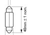 Автомобильная лампа (к-кт из 2шт) FesToon T10,5X43 12V SV8,5 Блистер - Цена указана за комплект PHILIPS 5552130 (фото 3)