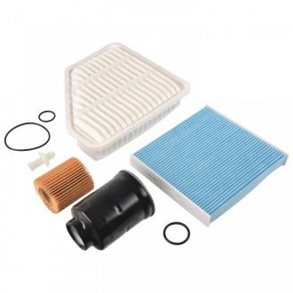 ZESTAW FILTRÓW TOYOTA AURIS/AVENISIS 2,0D4-D !!!FILTR OLEJU+PALIWA+POWIETRZA+KABINOWY!!! BLUE PRINT ADT32130