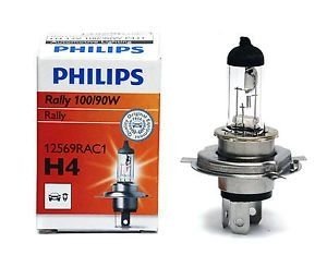 Автомобильная лампа: 12 [В] H4 RallY 100/90W цоколь P43t-38 Blister PHILIPS 40177930