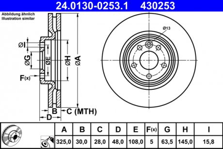 TARCZA HAM. LAND ROVER P. RANGE ROVER VELAR 2,0-3,0 4X4 17- ATE 24013002531