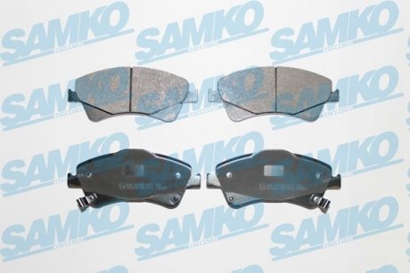 Гальмівні колодки дискові перед. Toyota Auris 1,4 D-4D 07- SAMKO 5SP1313