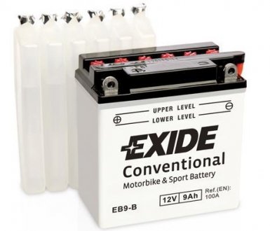 Стартерна батарея (акумулятор) EXIDE EB9B (фото 1)
