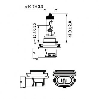 Автомобильная лампа H11 LongeRLife EcoVision 12V PGJ19-2 PHILIPS 36194030 (фото 1)