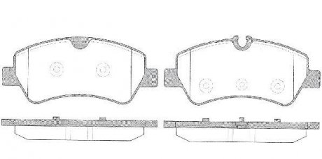 Колодки задние, 2.2TDCi, Ford Custom 12- (тип Bosch) ROADHOUSE 2152100 (фото 1)