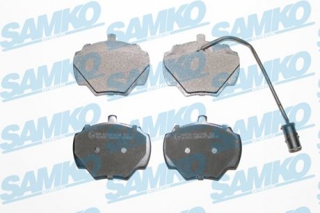 Комплект гальмівних колодок дискові DISCOVERY 89-93 SAMKO 5SP431 (фото 1)