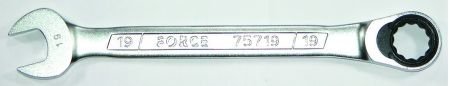 Ключ комбінований 17 мм з тріщоткою L=140 мм FORCE 75717