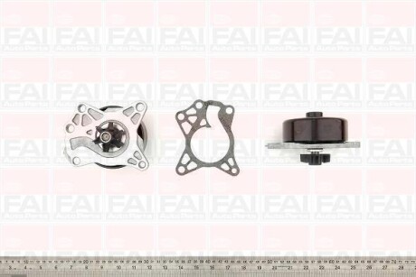 Водяна помпа PSA C1/107/Toyota Aygo/Yaris 1.0 05- FAI WP6443