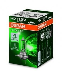 Автомобильная лампа: H7 12V 55W PX26d ULTRA LIFE OSRAM 4008321416261