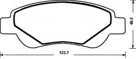Комплект тормозов, дисковый тормозной механизм Jurid 573135J