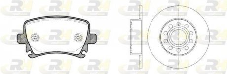 Комплект тормозов, дисковый тормозной механизм ROADHOUSE 8103101 (фото 1)