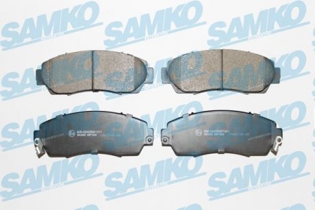 Комплект гальмівних колодок дискові CR-V 07 SAMKO 5SP1634 (фото 1)