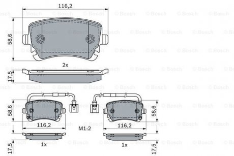 KLOCKI HAM. BENTLEY CONTINENTAL GS 6.0 11- BOSCH 0986424057