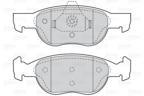 Гальмівні колодки дискові FIRST PUNTO -03 Valeo 302038