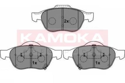 Гальмівні колодки, дискове гальмо (набір) KAMOKA JQ1012894