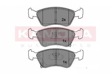 Гальмівні колодки, дискове гальмо (набір) KAMOKA JQ1012642