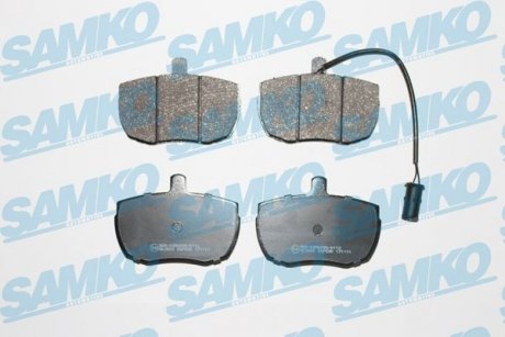 Гальмівні колодки, дискове гальмо (набір) SAMKO 5SP590 (фото 1)