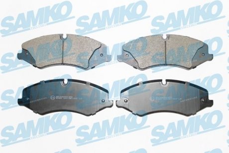 Гальмівні колодки, дискове гальмо (набір) SAMKO 5SP1600 (фото 1)