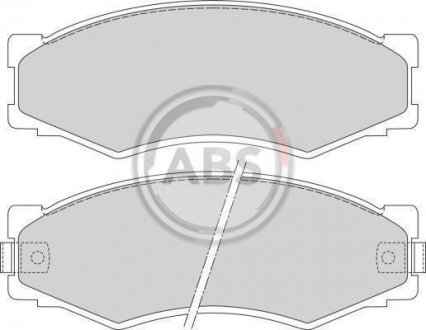 Гальмівні колодки, дискове гальмо (набір) A.B.S. 361681 (фото 1)