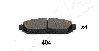 Гальмівні колодки, дискове гальмо (набір) ASHIKA 5004404