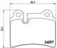 Гальмівні колодки, дискове гальмо (набір) BREMBO P85111 (фото 1)