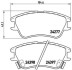 Гальмівні колодки, дискове гальмо (набір) BREMBO P30027 (фото 1)