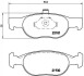 Гальмівні колодки, дискове гальмо (набір) BREMBO P23125 (фото 1)