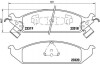 Гальмівні колодки, дискове гальмо (набір) BREMBO P11011 (фото 1)