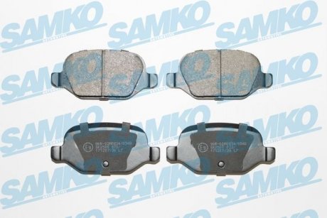 Гальмівні колодки, дискове гальмо (набір) SAMKO 5SP872 (фото 1)