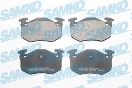 Гальмівні колодки, дискове гальмо (набір) SAMKO 5SP582