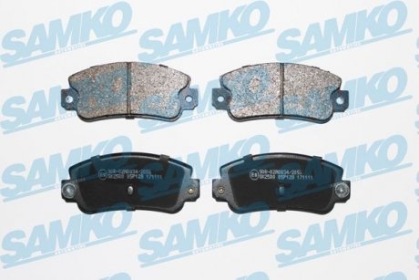 Гальмівні колодки, дискове гальмо (набір) SAMKO 5SP128