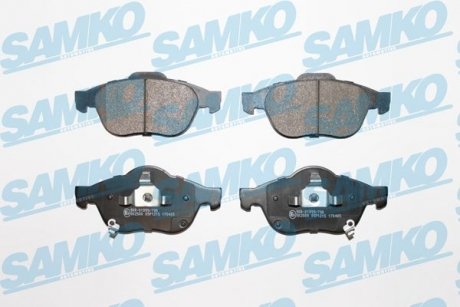 Гальмівні колодки, дискове гальмо (набір) SAMKO 5SP1215