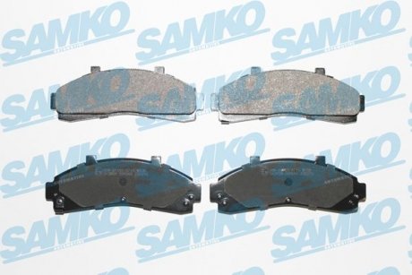 Гальмівні колодки, дискове гальмо (набір) SAMKO 5SP989 (фото 1)