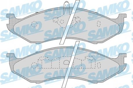 Гальмівні колодки, дискове гальмо (набір) SAMKO 5SP896 (фото 1)