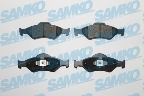 Гальмівні колодки, дискове гальмо (набір) SAMKO 5SP795 (фото 1)