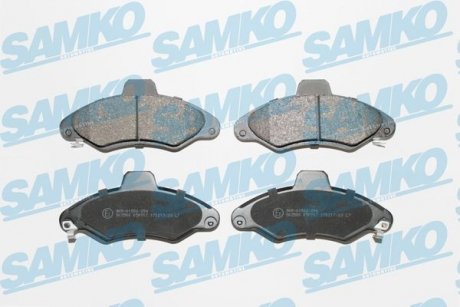 Гальмівні колодки, дискове гальмо (набір) SAMKO 5SP717