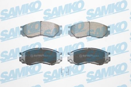 Гальмівні колодки, дискове гальмо (набір) SAMKO 5SP686 (фото 1)