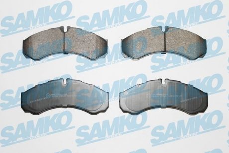 Гальмівні колодки, дискове гальмо (набір) SAMKO 5SP684 (фото 1)