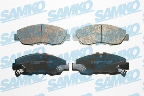 Гальмівні колодки, дискове гальмо (набір) SAMKO 5SP641 (фото 1)
